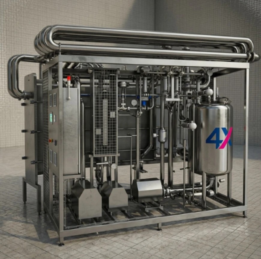 Sistema pasteurizador em skid 4X Process